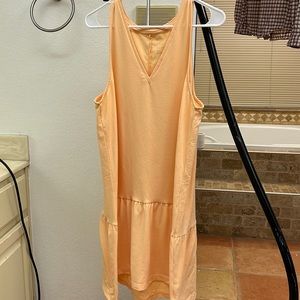 Orange cotton dress